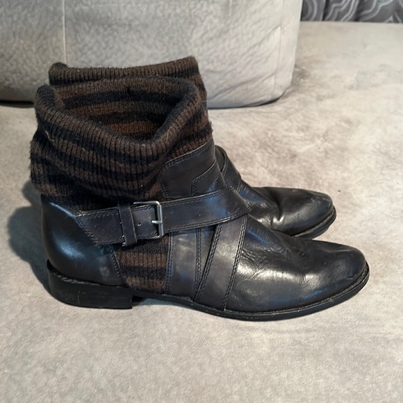 Splendid Toronto Leather Sweater Booties size 8.5 - Picture 1 of 5